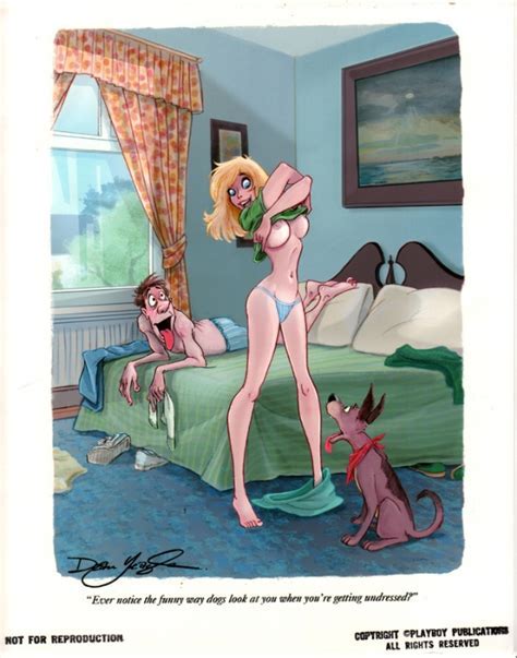 Dean Yeagle Playbabe Cartoon Published Version In David Horny