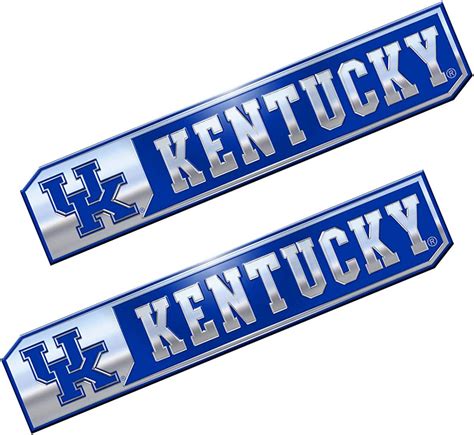 Fanmats University Of Kentucky Heavy Duty Aluminum Color Emblem Emblems