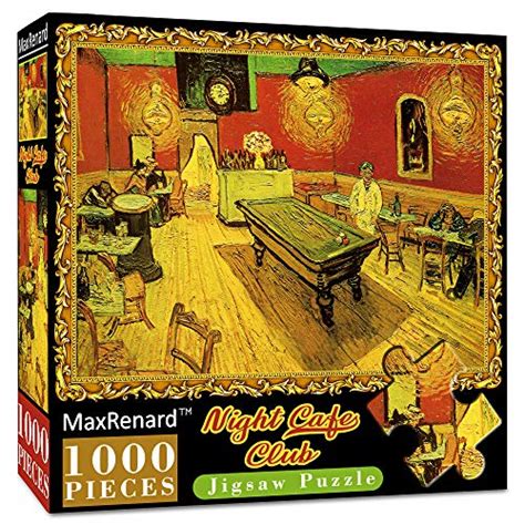 Maxrenard Jigsaw Puzzles Pieces For Adults Van Gogh Puzzle Cafe