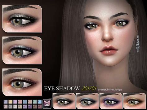 Eyeshadow 201701 16 Swatches Created By S Club The Sims Sims Cc