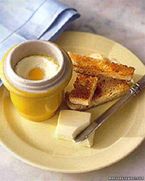 Coddled Eggs Recipe From Martha Stewart Living May