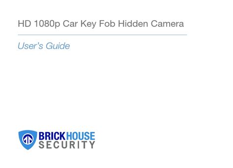 Brickhouse Security Bhs Hdkc User Manual Pdf Download Manualslib