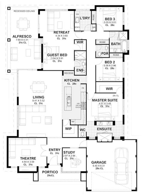 4 bedroom house plans single story 9 pictures easyhomeplan