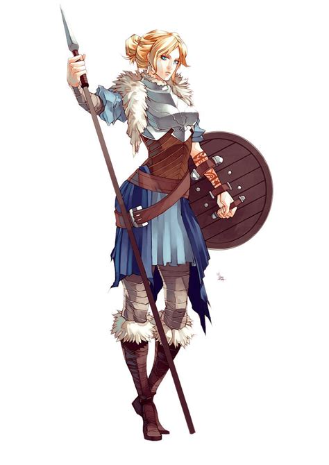 Kitta Wulfsdottir By Mizaeltengu Female Fighter Ranger Shield Maiden