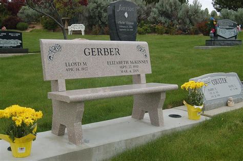 Marble Grave Benches