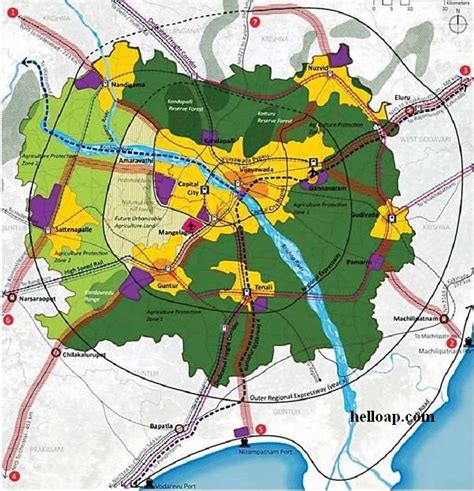 Ap Capital City Draft Master Plan And Phase I Map By Singapore Hello Ap