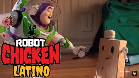 Toy Story Conociendo A Pinko Robot Chicken En Español Latino Youtube
