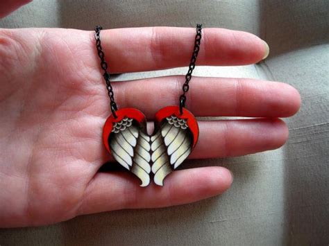 Soaring Heart Tattoo Necklace By Theringleader On Etsy 1595