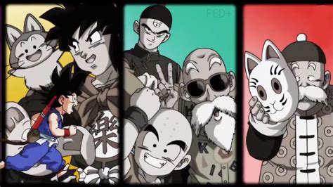 Goku Oolong Yamcha Puar Tien Krillin Master Roshi And Grandpa Gohan Krillin Gohan Dbz