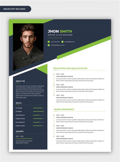 For most recruiters, when you've seen one resume, you've seen 'em all. Premium PSD | Modern abstract professional cv resume template