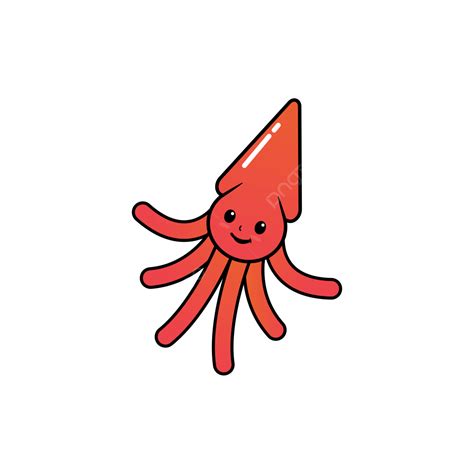 Cute Squid Squid Cartoon Squid Logo Squid Png And Vector With