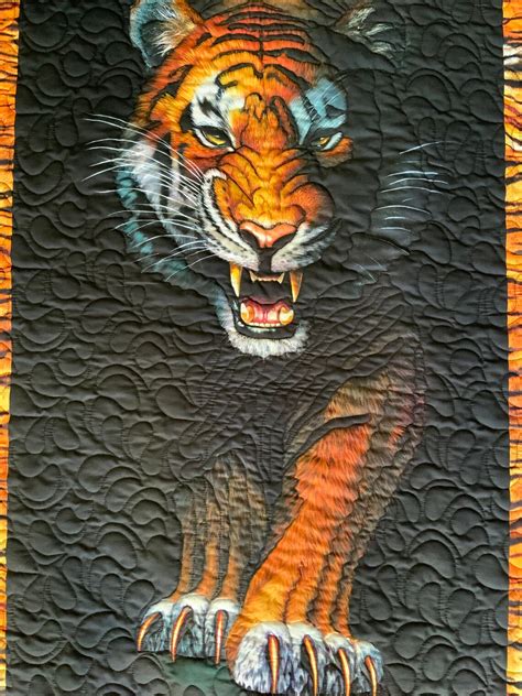 Tiger Panel Quilt Livraison Gratuite Etsy