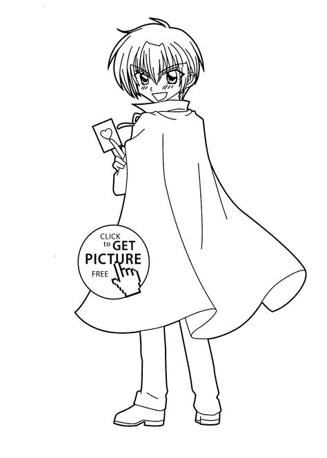 Hiroto From Kilari Anime Coloring Pages For Kids Printable Free