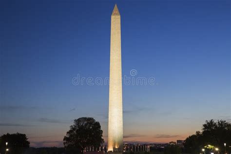 Washington Monument At Night Stock Photo Image Of Architectural