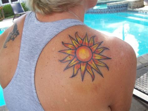 Sun Tattoos That Brings Wisdom And Strength