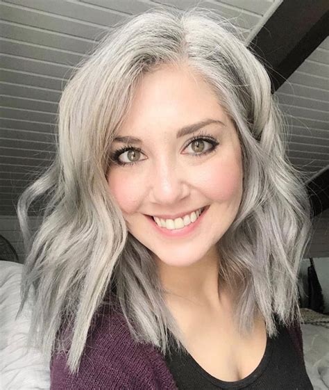 Pin By Jennifer Piatt On Hair Grey Hair Styles For Women Silver White Hair Gorgeous Gray Hair