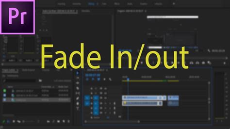Cara Membuat Suara Fade Out Di Adobe Premiere