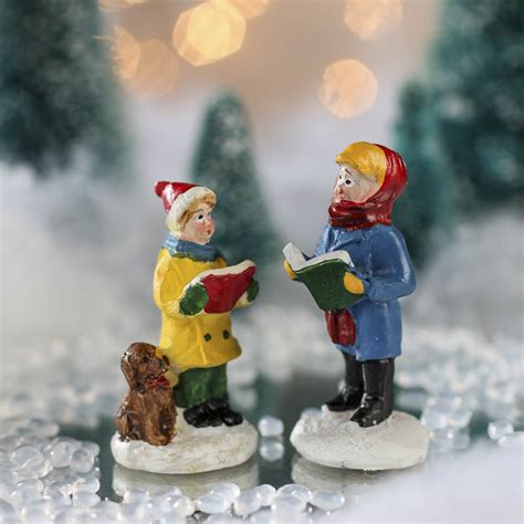 Miniature Caroler Village Figurines Christmas Miniatures Christmas