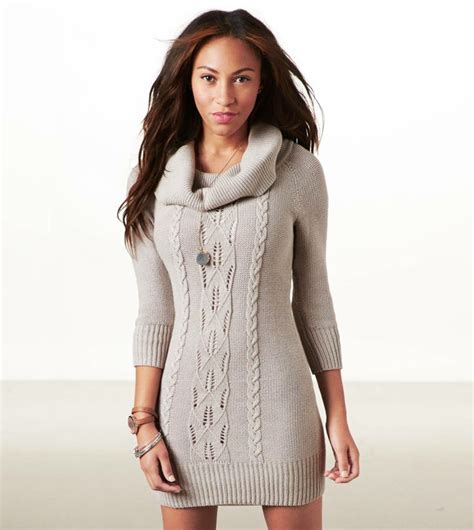 Cowl Neck Sweater Dress Picture Collection