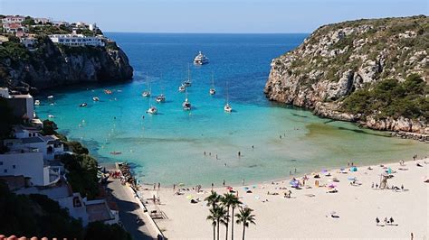 The Beach In Cala En Porter Menorca Youtube