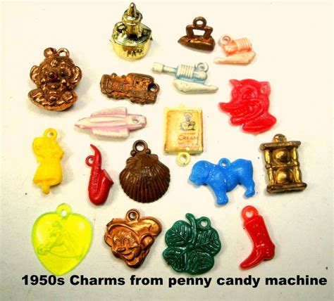 Gumball Machine Charms 1950s Vintage Lot Of 18 Pieces All Etsy