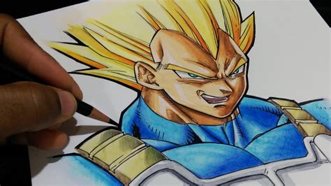 Majin vegeta come uma semente, restaura sua força e vai em direção a majin boo através da nave de babidi. Dragon Ball Z Vegeta Drawing at GetDrawings | Free download