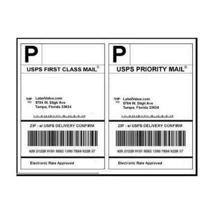 Create and print united parcel service shipping labels from your home or office. 200 Shipping Labels White Blank Half Page Self Adhesive ...