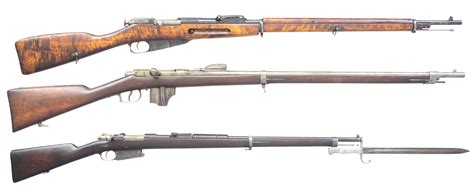 3 Antique European Military Bolt Action Rifles