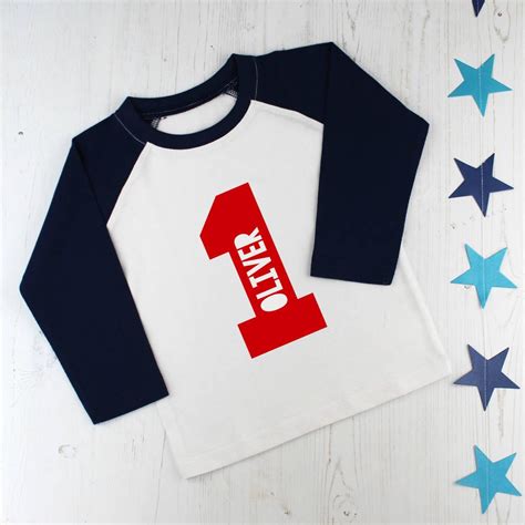 Personalised First Birthday T Shirt By Betty Bramble 1st Birthday Boy