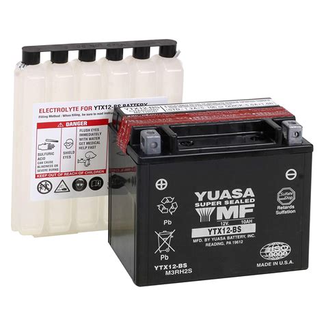 Yuasa Ytx12 Bs Agm Motorcycle Battery Royal Battery Sales