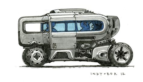 Scott Robertson City Vehicles Sketch Design Mech Concept Cars