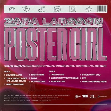 Zara Larsson Poster Girl America Dvd