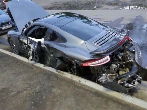 Porsche Gets Totaled During Test Drive Carbuzz
