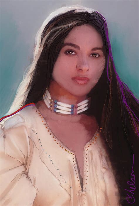 Native American Portrait Painting By Craig Nelson Pixels