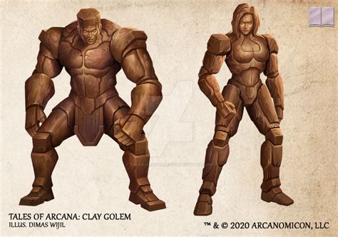 Tales Of Arcana Clay Golem By TalesofArcanaRPG On DeviantArt Fantasy