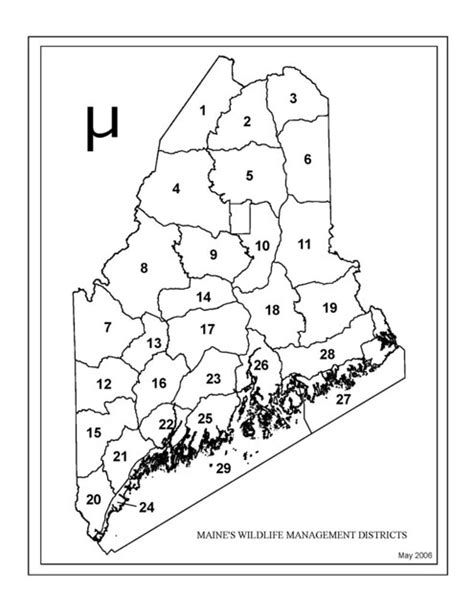 Maine Wildlife District Map Flickr Photo Sharing