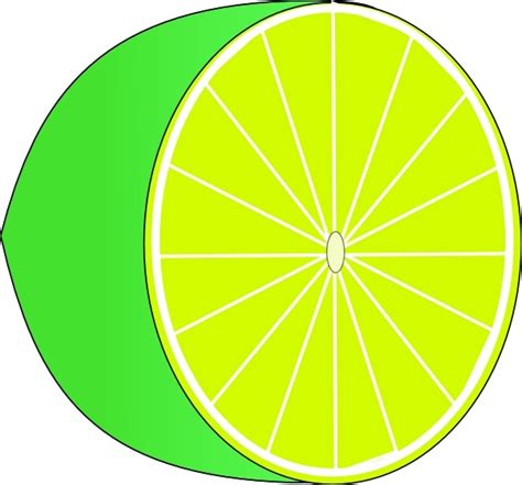 Lime Half Clip Art Free Vector In Open Office Drawing Svg Svg