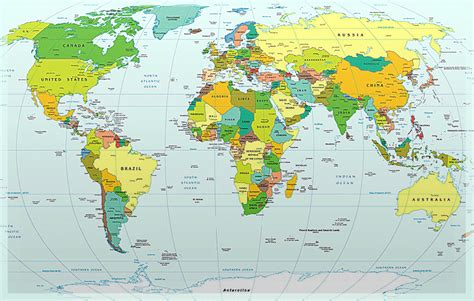 World Map With Cities Executive National Geographic Maps Gambaran