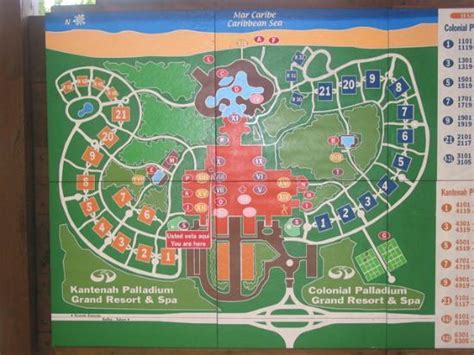 The Resort Map Picture Of Grand Palladium Kantenah Resort And Spa
