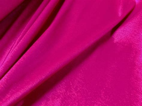 Magenta Hot Pink Fuchsia Fabric Lining Satin Stretch Taffeta Etsy