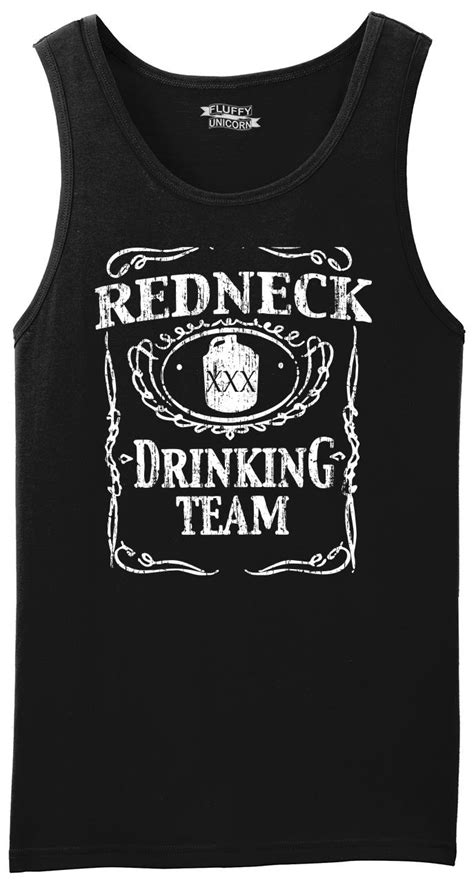 Redneck Drinking Team Funny Mens Tank Top Beer Party Country T