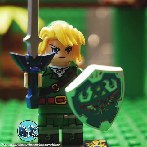 The Legend Of Zelda Custom Minifigures Mini Figure Blocks Link And Zelda