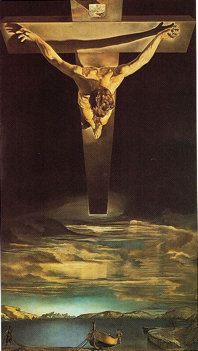 Christ Of Saint John Of The Cross Greeting Card For Sale By Salvador Dali