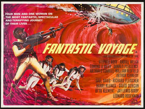 Fantastic Voyage Original Vintage Uk Quad Movie Film Poster
