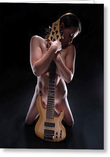 Nude With String Bass Guitar Photograph By Chris Maher
