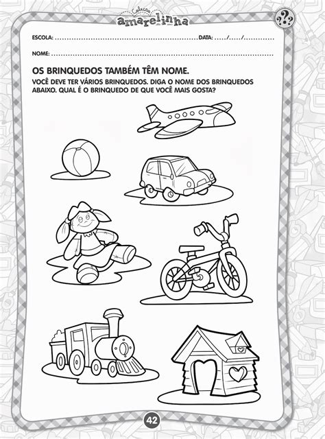 Atividade Linguagem Educação Infantil