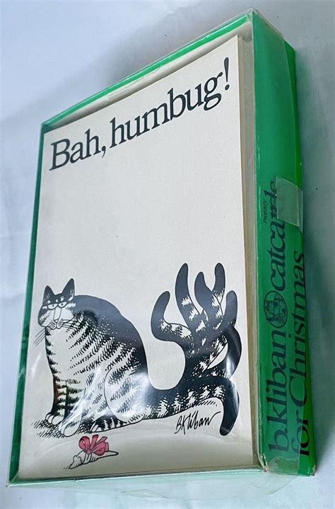 Bah Humbug Vintage 1978 B Kliban Cat Christmas Cards Nos Unused 20