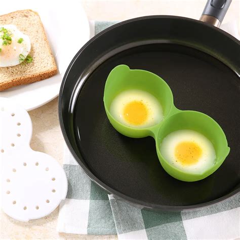 Cozzine High Quality Silicone Egg Poacher Dual Use Cook Poach Pods