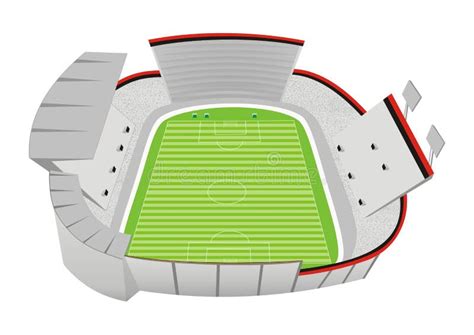soccer stadium stock illustration illustration of field 9738525