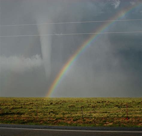 As twitchy reported, wicked storms and tornadoes devastated. Tornado and the Rainbow Photograph by Ed Sweeney